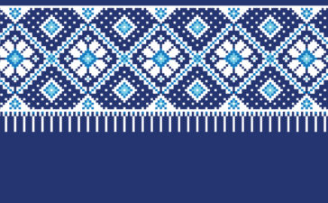 Blue motifs Presentation Template