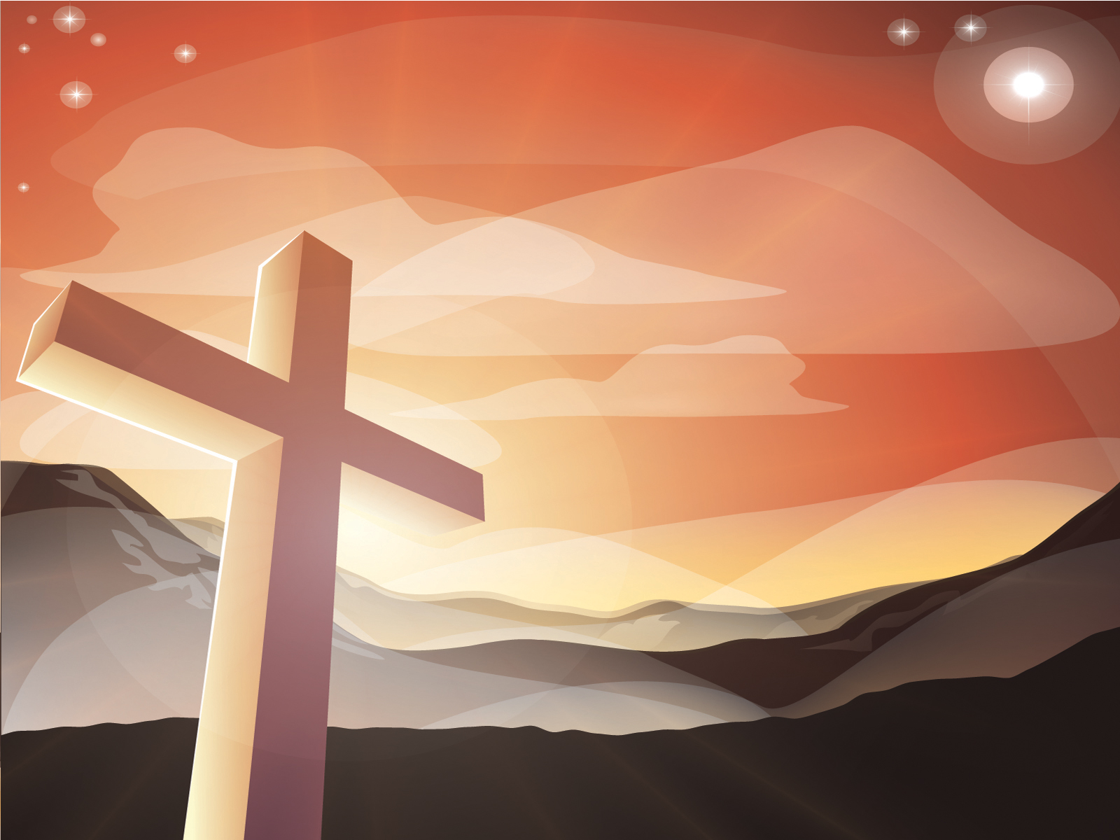 Church Cross Powerpoint Backgrounds