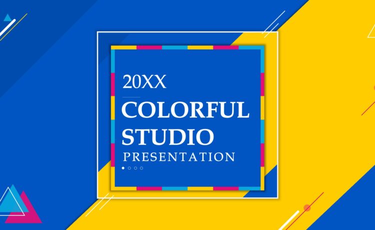 Colorful Studio PPT Backgrounds