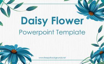 Daisy Flower Slide template