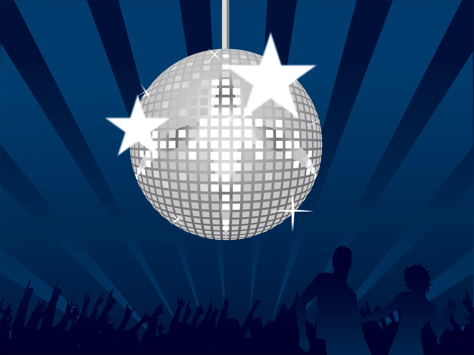 Disco Ball and Music Background