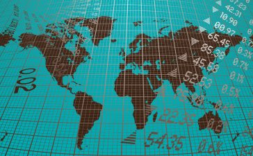 Finance World Map Backgrounds