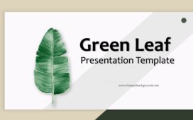 Green Leaf Google Slides