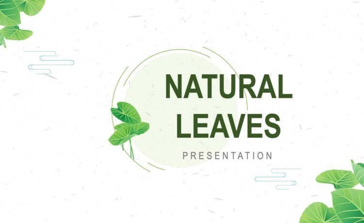 Natural Leaves Google Slides
