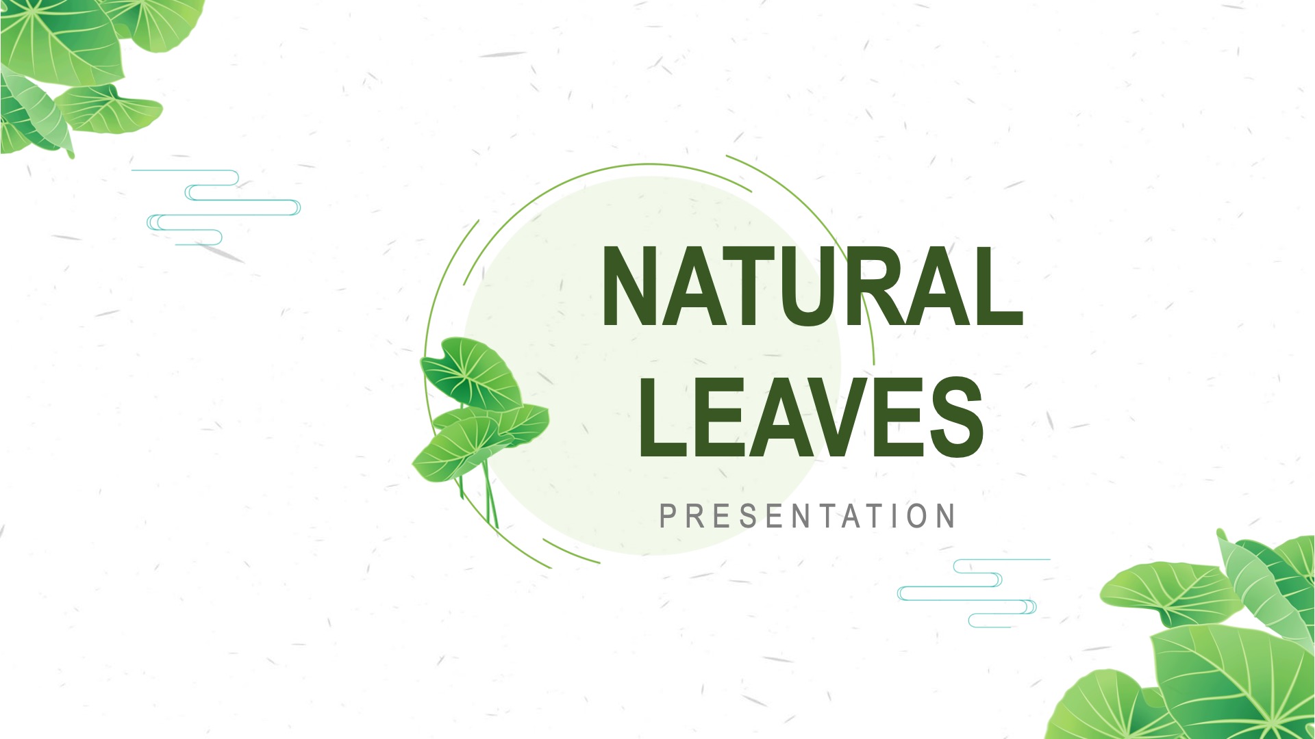 Natural Leaves Google Slides