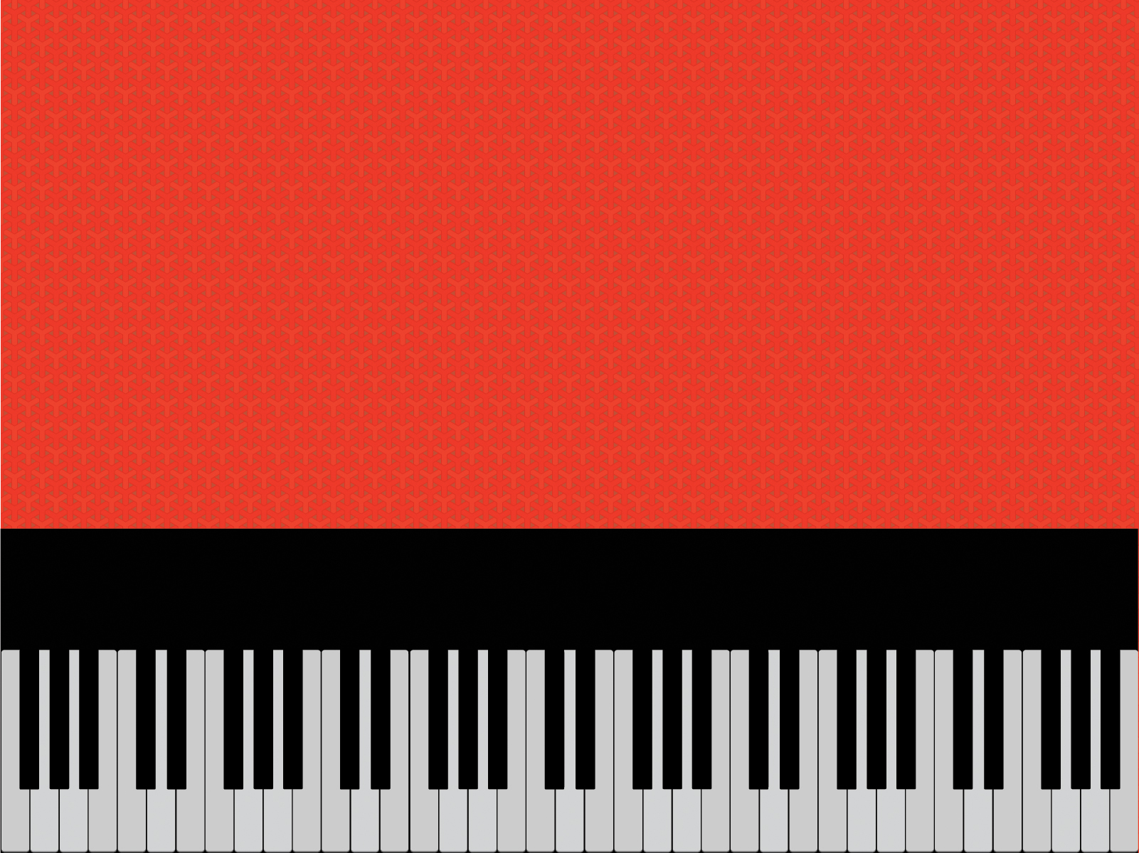 Piano on Red PPT Backgrounds