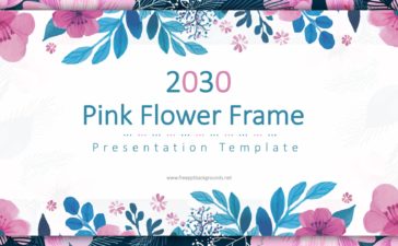 Pink Flower Frame Backgrounds