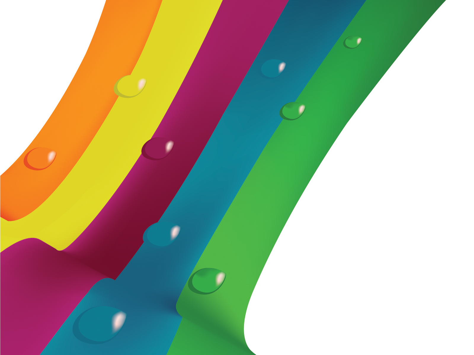 Rainbow Colors with Rain Drops Backgrounds