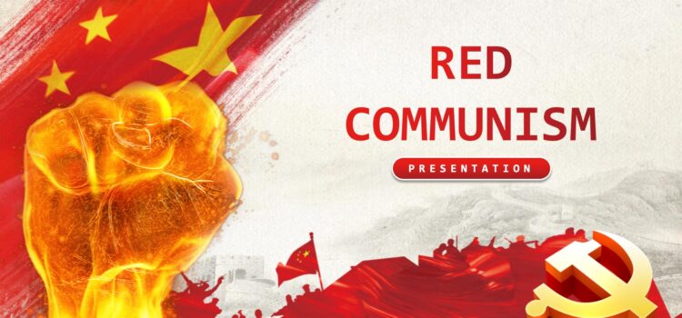 Red Communism PPT Backgrounds