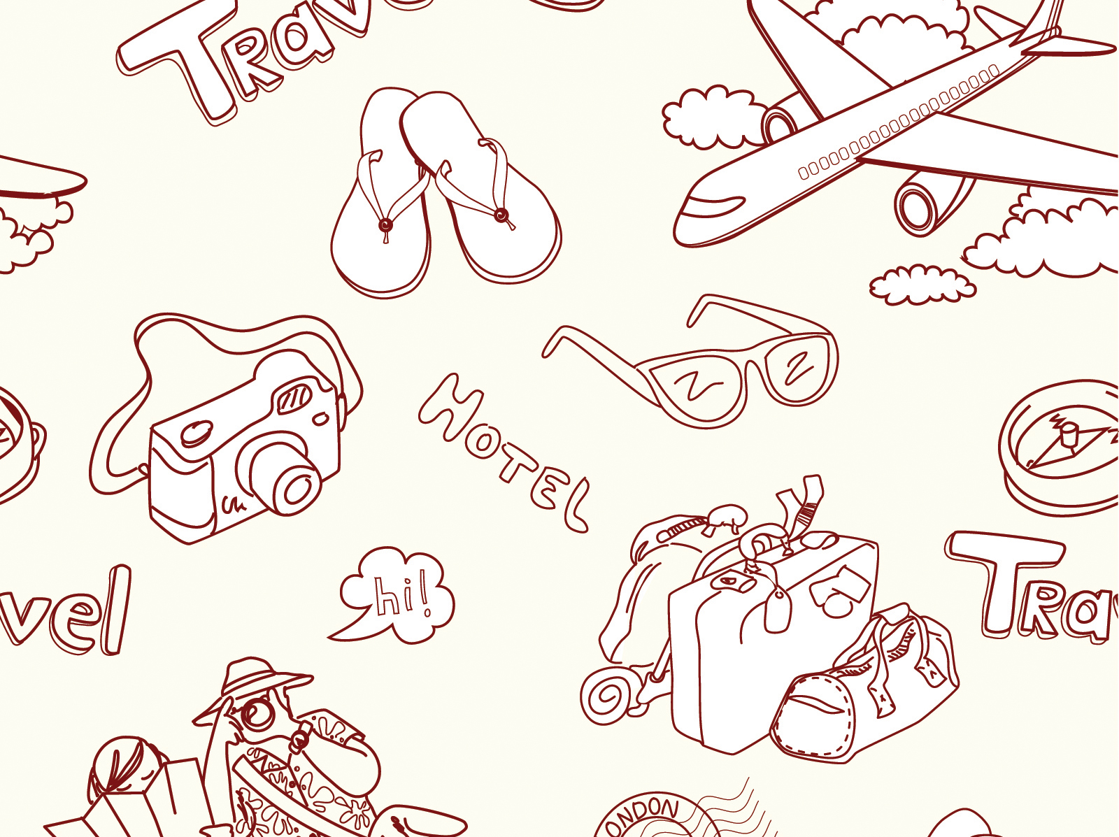 Travellers Powerpoint Backgrounds