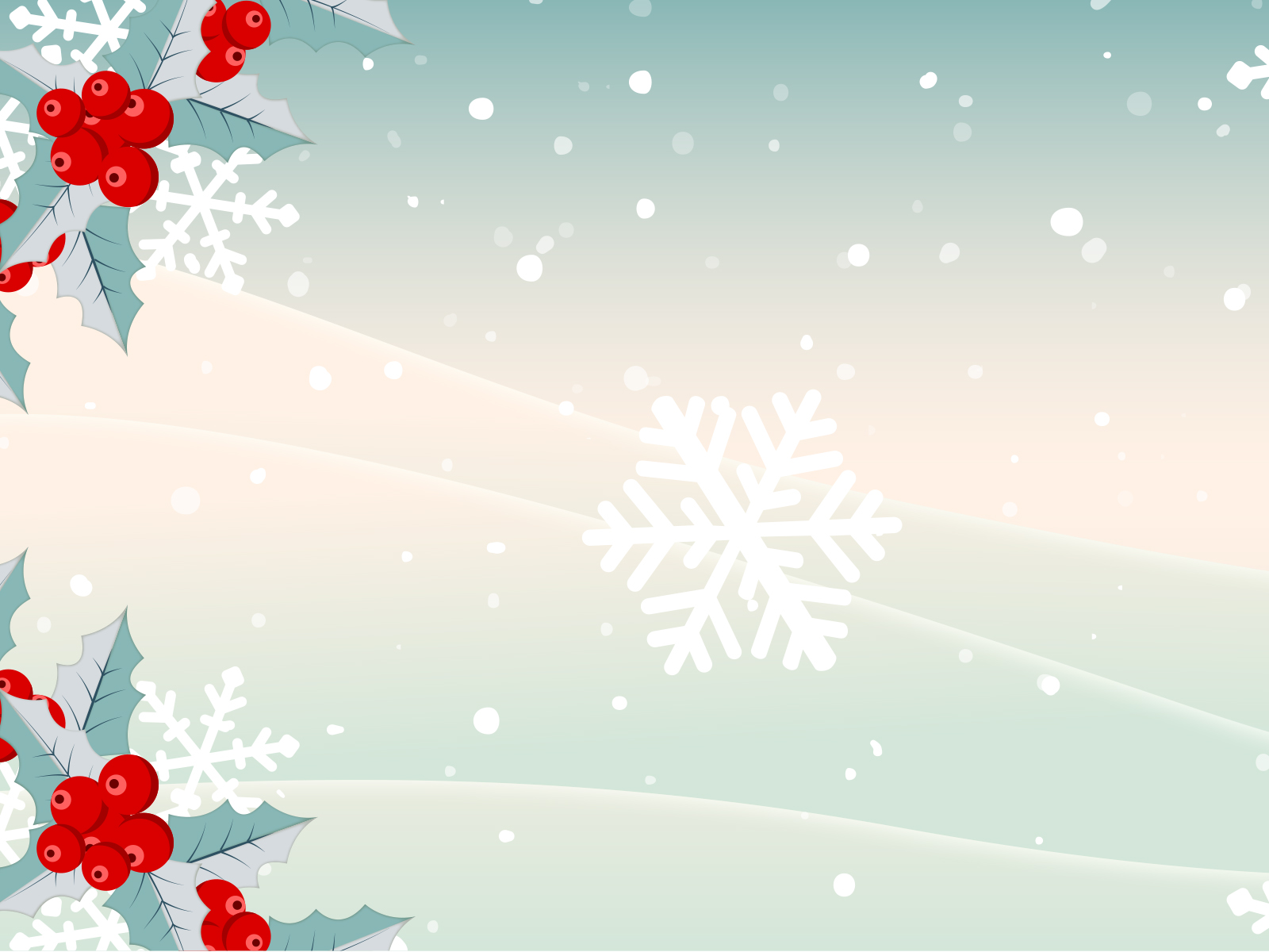 Xmas Snows PPT Backgrounds